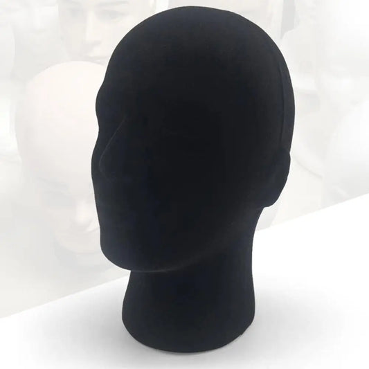 Foam Mannequin Head - Hat, Cap, Wig & Glasses Display Stand with Stable Base for Photography, Closet & Mall Use