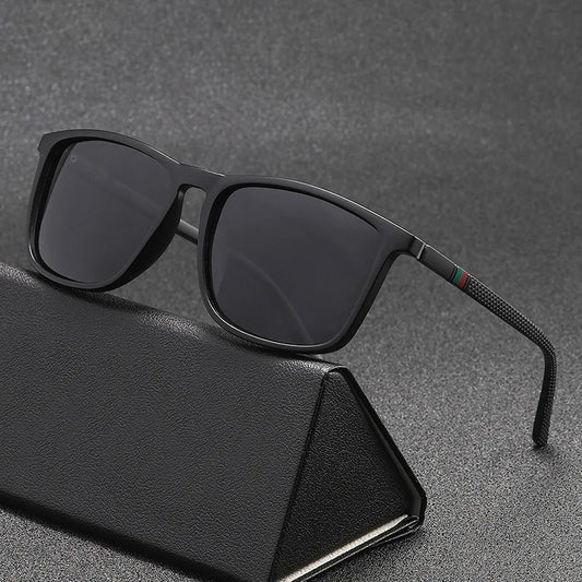Outdoor Driving Sunglasses - Classic Polarized Square Large Frame Glasses for Men & Women, Fishing Sunglasses