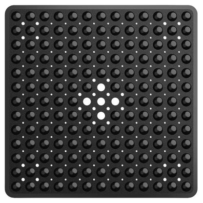 53×53cm Square PVC Shower Mat – Anti-Slip Bath Floor Pad with Suction Cups for Safety in Bathtub & Bathroom