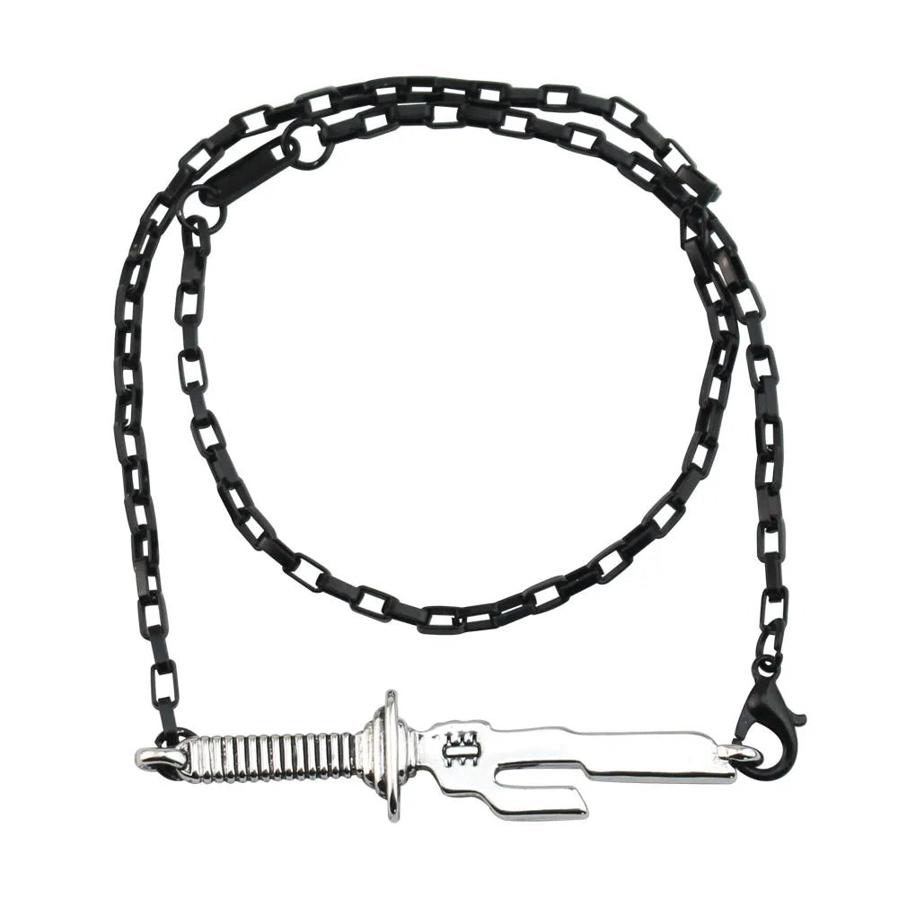Jujutsu Kaisen Fushiguro Toji Sword Necklace - Spear of Tianri Knife Cosplay Pendant Choker Jewelry for Fans