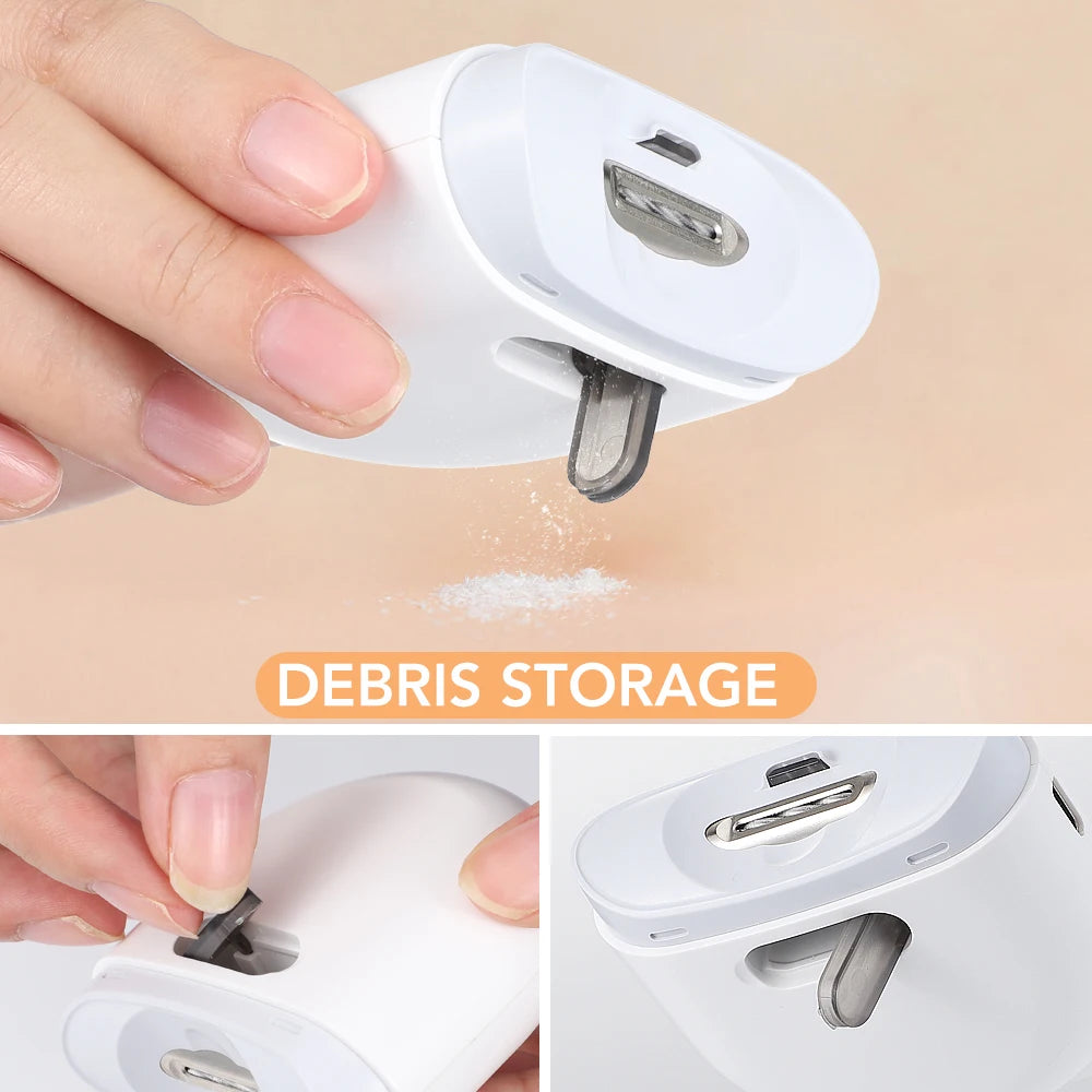 Electric Automatic Nail Clippers with Light – Trimmer Nail Cutter for Baby, Manicure & Pet Care Tools
