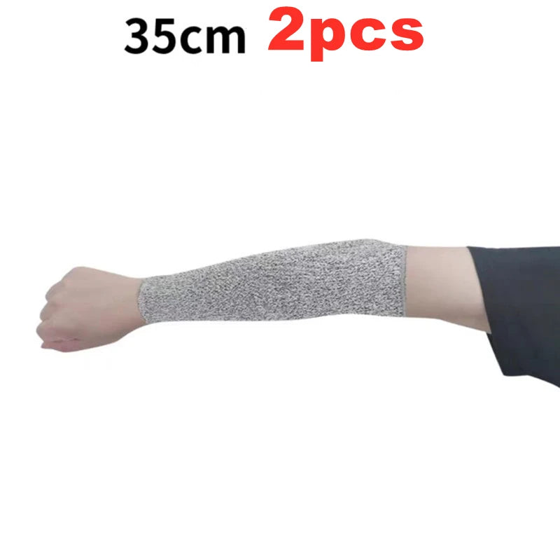 Level 5 HPPE Cut-Resistant Arm Sleeves - Anti-Puncture Protective Work Sleeves for Hand & Arm Safety