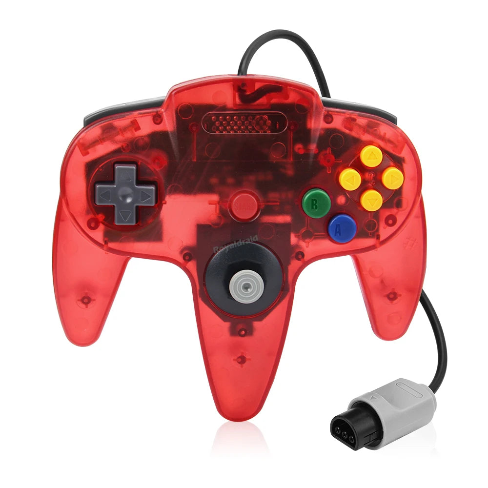 2PCS Wired Gamepad for N64 – Classic Retro Joystick Controllers for Nintendo 64 Gaming Accessories