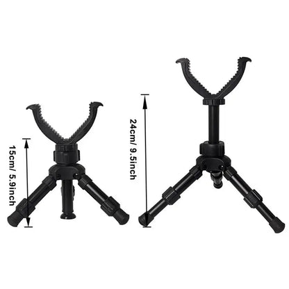 Portable Adjustable Rifle Tripod — Gun Support Monopod for Hunting & Outdoor Practice