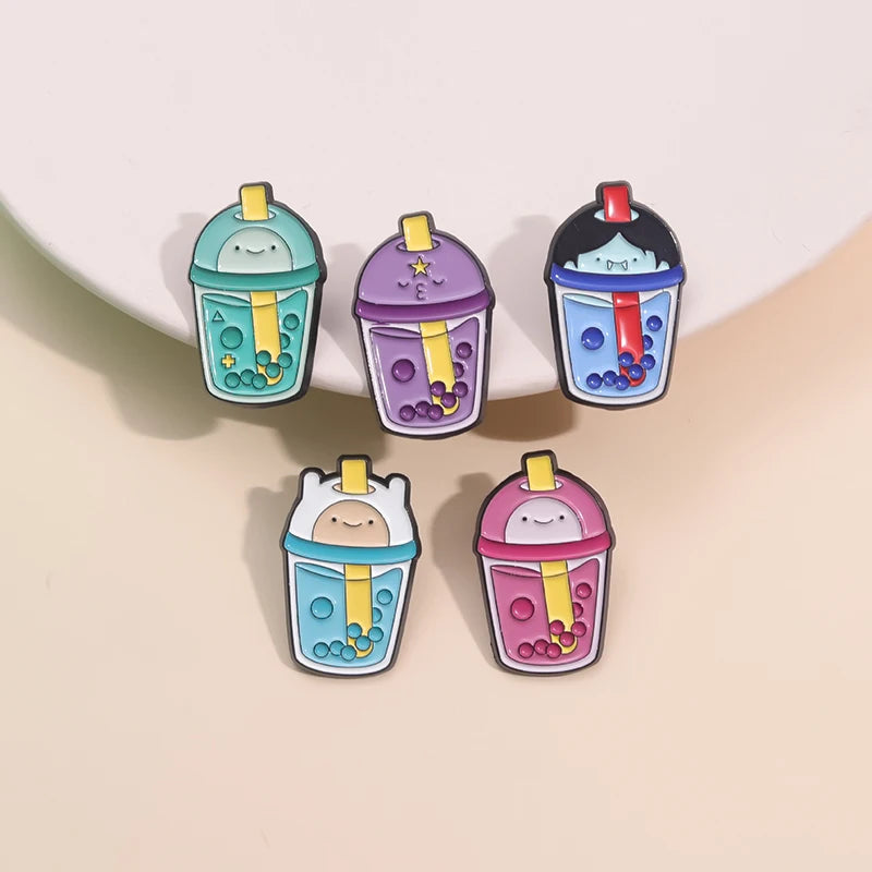 Cartoon Anime Character Enamel Pins – Cute Little Monk Brooches Lapel Badges, Funny Jewelry Gift for Friends