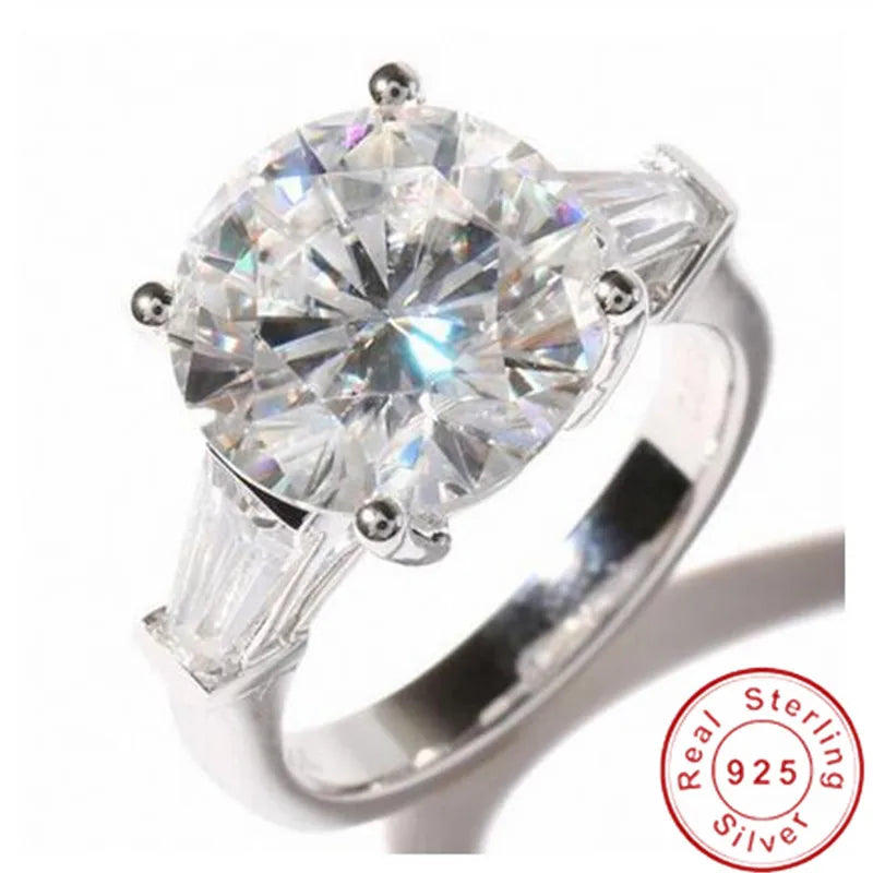 925 Sterling Silver Eternity Band Ring - CZ Diamond Promise Engagement Wedding Jewelry for Women & Men