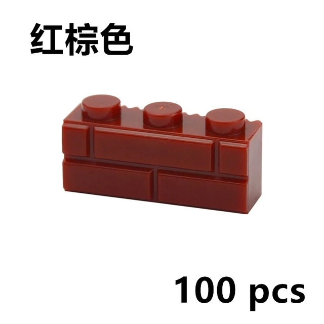 DIY Building Block Wall Figures Bricks - 1x2, 1x3 & 1x4 Small Construction Bricks for Creative Building & Educational Play