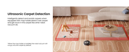 Lefant M320 Robot Vacuum Cleaner with Mop – 6000Pa Suction, 210 Min Runtime, 800ML Dustbin, Carpet Detection