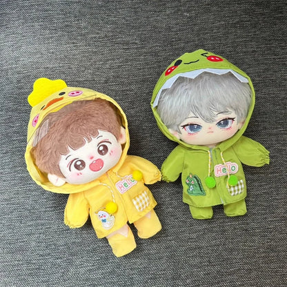 Mini Raincoat & Boots Outfit for Labubu Idol Doll – Doll Clothes & Accessories Gift Set