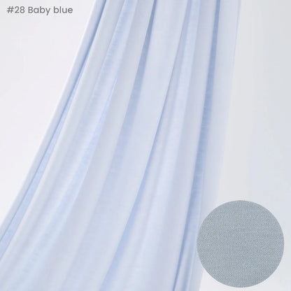29 Color Jersey Hijab Scarf - Solid Cotton Stretch Muslim Head Wrap Turban Shawl
