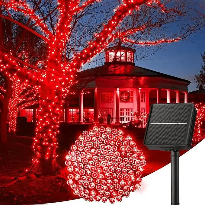 Solar LED String Lights - 8-Mode Waterproof Fairy Lights for Gardens, Weddings, Parties & Outdoor Decor