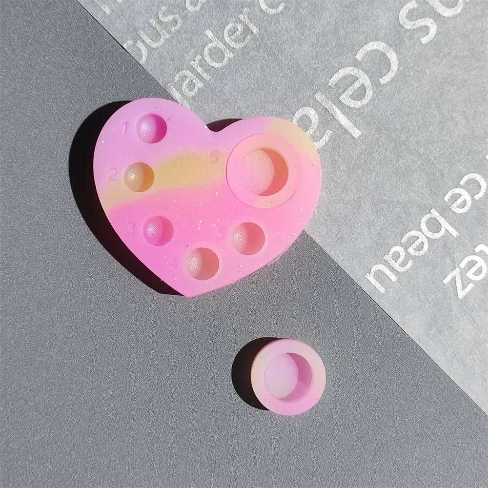 Libeauty Mini Silicone Palette – 6-Function Tray for Lash Lift, Tint, Brow Lamination & Eyelash Perm Makeup Tools