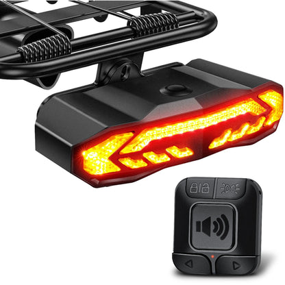 Rockbye Rechargeable Wireless Bike Tail Light with Turn Signals, Anti-Theft Alarm & Bicycle Safety Light
