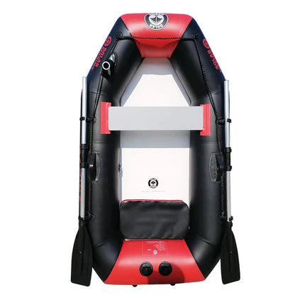 Solar Marine 2-Person Inflatable PVC Fishing Boat – 2M Wear-Resistant Kayak Canoe with Free Accessories