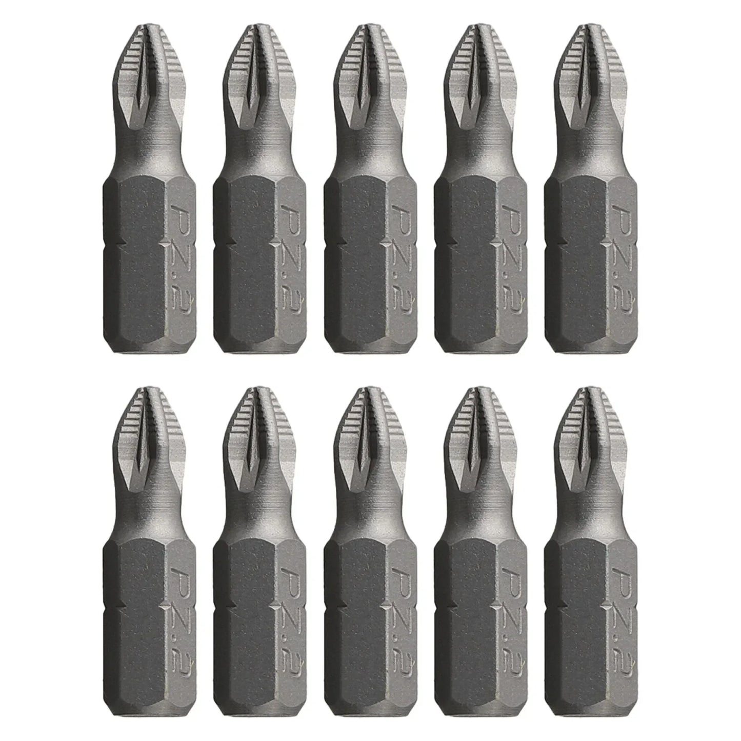 10-Pcs 25mm Anti-Slip Magnetic Hex Shank Screwdriver Bit Set – PH1, PH2, PH3, PZ1, PZ2, PZ3 Drill Bits