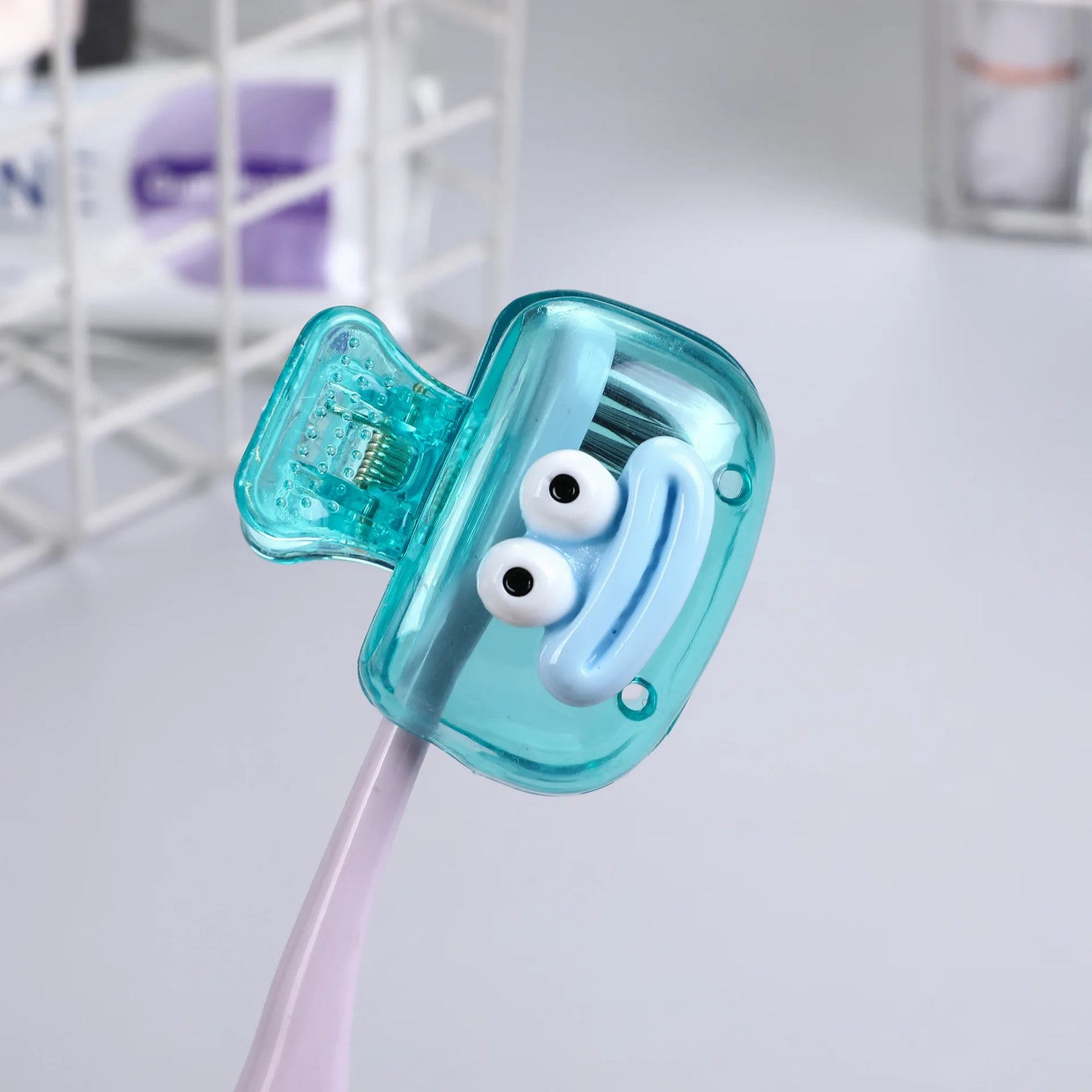 1/4PCS Toothbrush Covers - Portable Travel Toothbrush Head Protectors & Bathroom Storage Caps