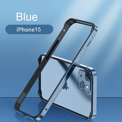 Hybrid Silicone & Aluminum Metal Phone Case – Heat-Resistant Bumper for iPhone 11 to 17 Pro Max