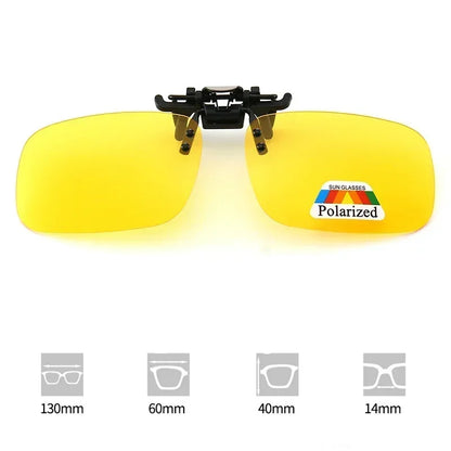 Polarized Clip-On Sunglasses – HD UV400 Driving & Night Vision Glasses Shades