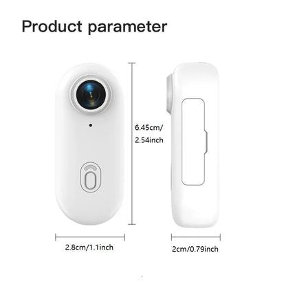 4K Thumb Action Camera — HD Sports Cam with Image Stabilization, Auto Exposure & Rechargeable 800mAh Battery