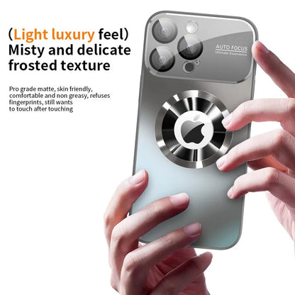 Titanium Metallic Matte iPhone Case - Luxury MagSafe Cover with Camera & Lens Protection for iPhone 12-17 Pro Max & Plus