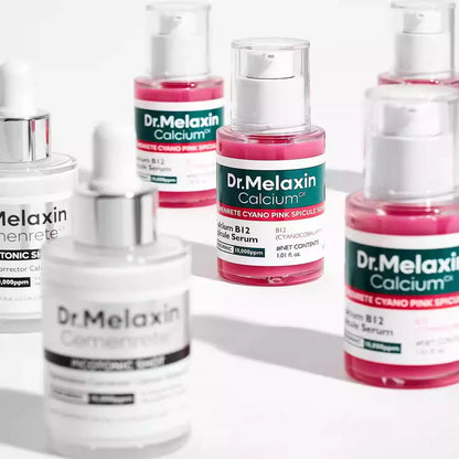 Dr.Melaxin Calcium B12 Pink Spicule Serum Cream – Dark Spot Lightening, Pore Minimizing, Wrinkle Reduction & Skin Elasticity Care