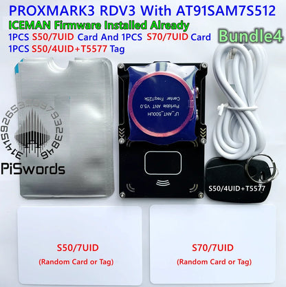 Proxmark3 Development Kit 3.0 – NFC PM3 Reader/Writer, ICEMAN Firmware, RFID Card Copier & Cloner, 2USB Port, 512K