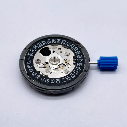 Original Japan NH35 Automatic Movement – NH35A 24 Jewels, Black Datewheel with White Text, Top-Rated TMI Mechanical Replacement Part