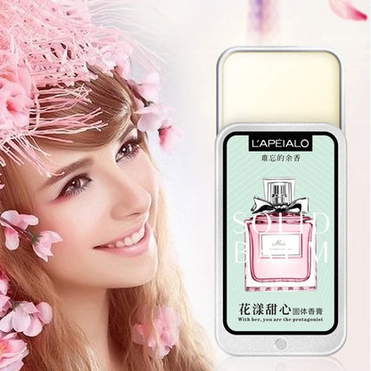 Women’s Pheromone Solid Perfume Balm – Long-Lasting Light Fragrance, Portable Body Perfume Stick