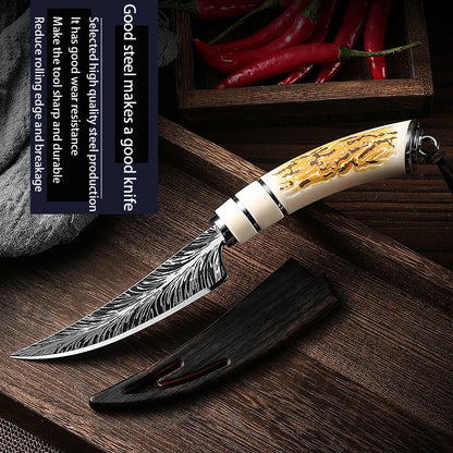 Professional Stainless Steel Kitchen Knives - Multi Functional Steak Cutting Boning & Fruit Knife Set