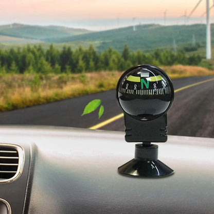 Automotive Car Compass Ball - Adjustable High-Precision Navigation Guide for Cars, Boats & Outdoor Hiking