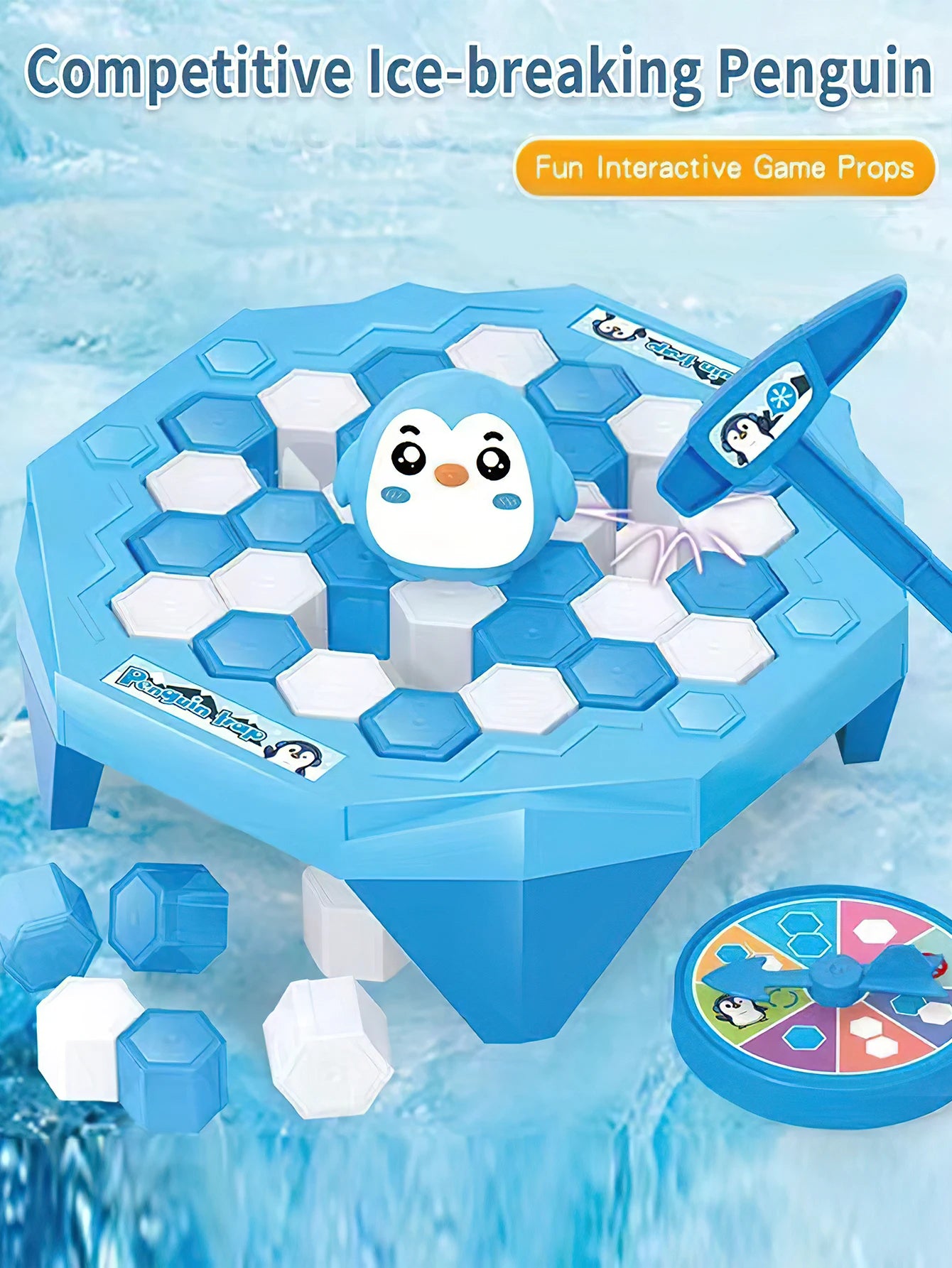 Mini Ice Breaking Penguin Game — Save the Little Penguin Desktop Interactive Toy for Kids & Parent-Child Competition
