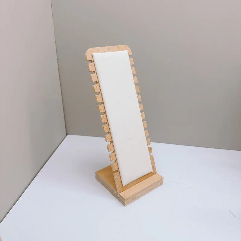Creative Solid Wooden Necklace Display Frame – Pendant Support Jewelry Display Stand