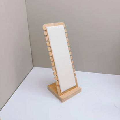 Creative Solid Wooden Necklace Display Frame – Pendant Support Jewelry Display Stand