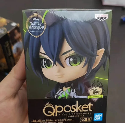Bandai Q Posket Disney Twisted Collectible Figures – Leona, Jack, Ruggie, Wonderland Azul, Ashengrotto Toy Gift