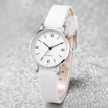 Women’s Small Dial Quartz Watch – Simple Leather Strap Ladies Wristwatch Gift