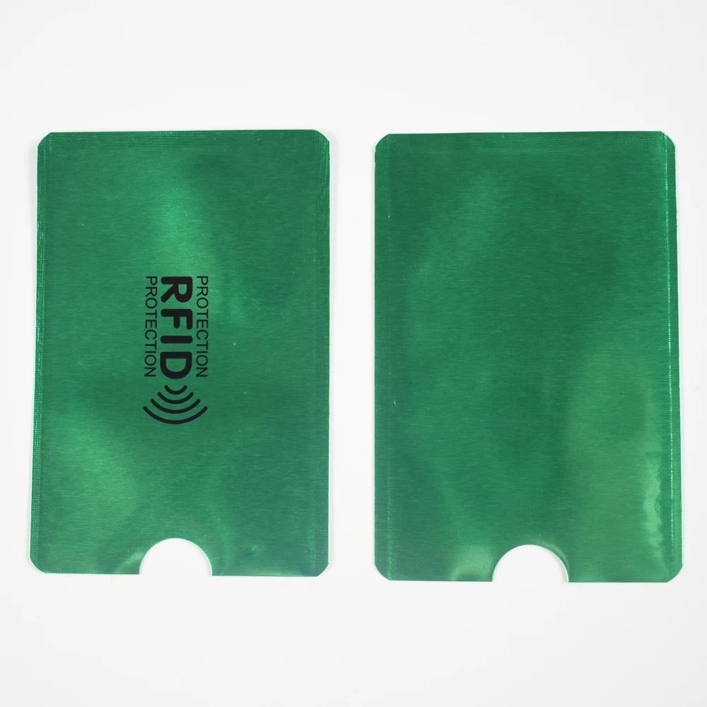 10PCS RFID Blocking Card Holder - NFC Anti Scan Aluminum Protector Case for ID & Bank Cards