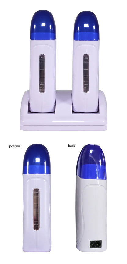 Double Roll-On Wax Warmer – Efficient Hair Removal Machine for Arms, Legs, Face & Body