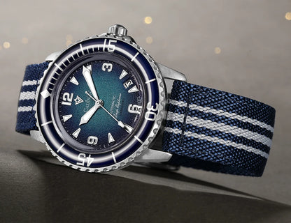 CADISEN Deep Explorer 2025 Automatic Mechanical Men’s Watch – Canvas Strap, NH35 Movement, Luminous & Waterproof Luxury Wristwatch