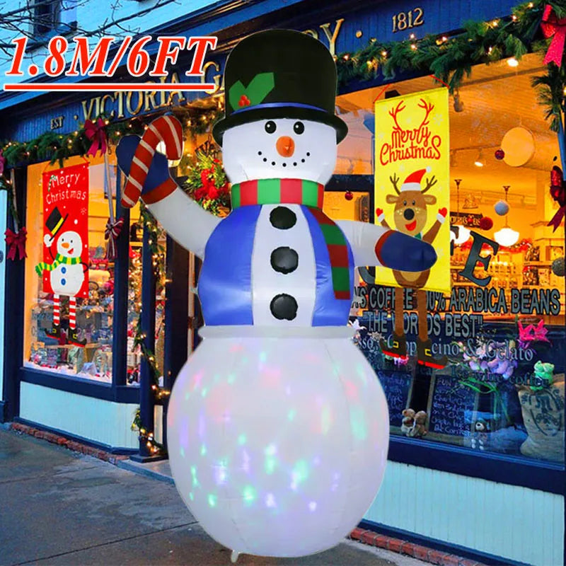 Christmas Inflatable Decoration – LED Light Toy Ornament for Xmas Party, New Year, Indoor and Outdoor Garden Decor
