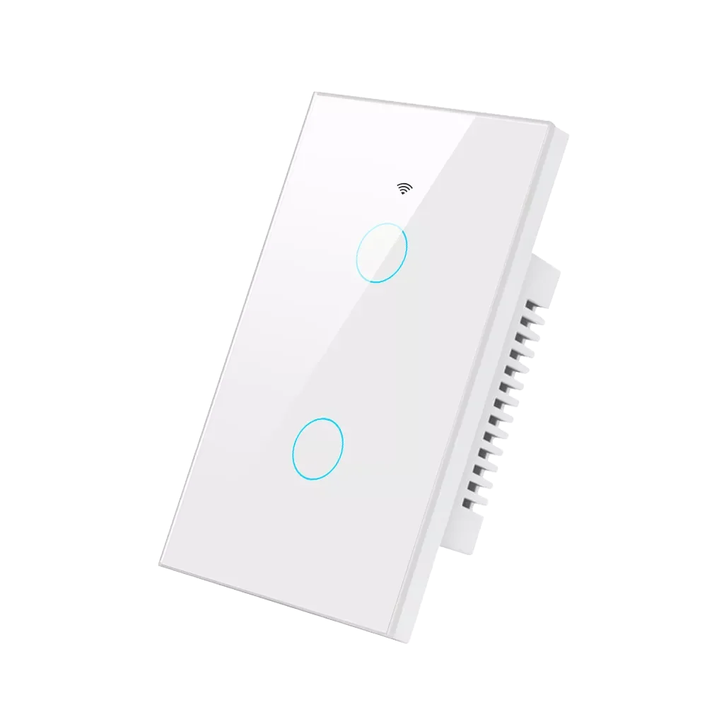 Tuya Smart WiFi Bluetooth Wall Touch Light Switch No Neutral Wire Required US 1-4 Gang Alexa Google Home Compatible Switch