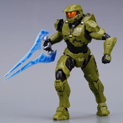 Halo Master Chief Action Figure – 1/12 PVC John-117 Collectible Toy with Full Body Articulation