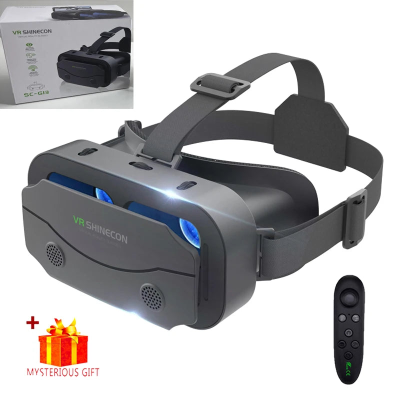 Shinecon 3D VR Glasses – Virtual Reality Headset with Controller for Smartphone Gaming