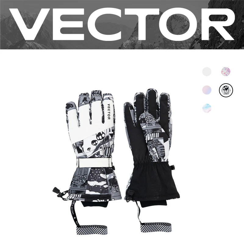 2-in-1 Extra Thick Ski Gloves – Waterproof, Windproof Winter Mittens for Men & Women