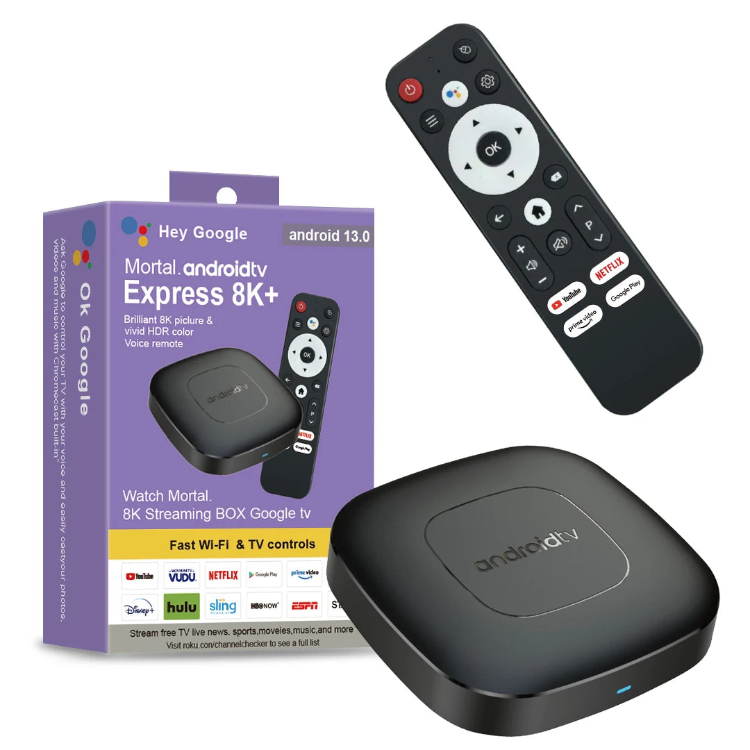 Android 13 Smart Home Theater TV Box – Allwinner H313, Google Assistant, Netflix Streaming, Bluetooth Media Player, 2GB/16GB, 2.4G/5G Wifi, T1