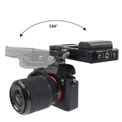 FOTGA Cold Shoe Monitor Mount Bracket – Universal QR Plate for DSLR/SLR Camera, Monitor, and Speedlite, 3KG Payload