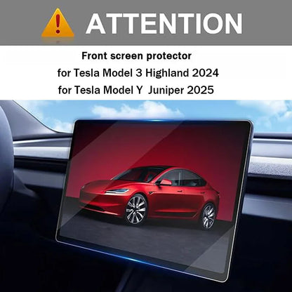 Tempered Glass Screen Protector for Tesla Model 3 Highland & Model Y Juniper 2025 – Rear Center Control Touchscreen Film