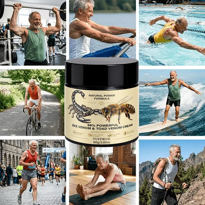 YUITIKUE Bee & Scorpion Venom Massage Cream – Herbal Muscle & Joint Soothing Balm, 80g