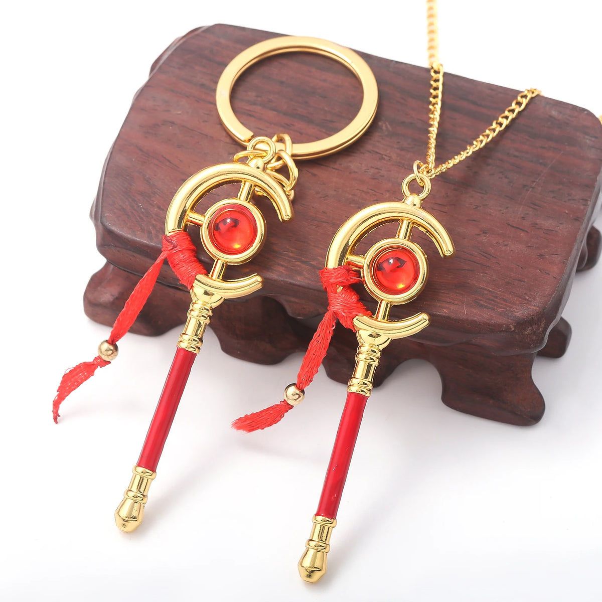 Frieren Magic Wand Keychain - Anime Cosplay Pendant Hanging Ornament and Decorative Gift