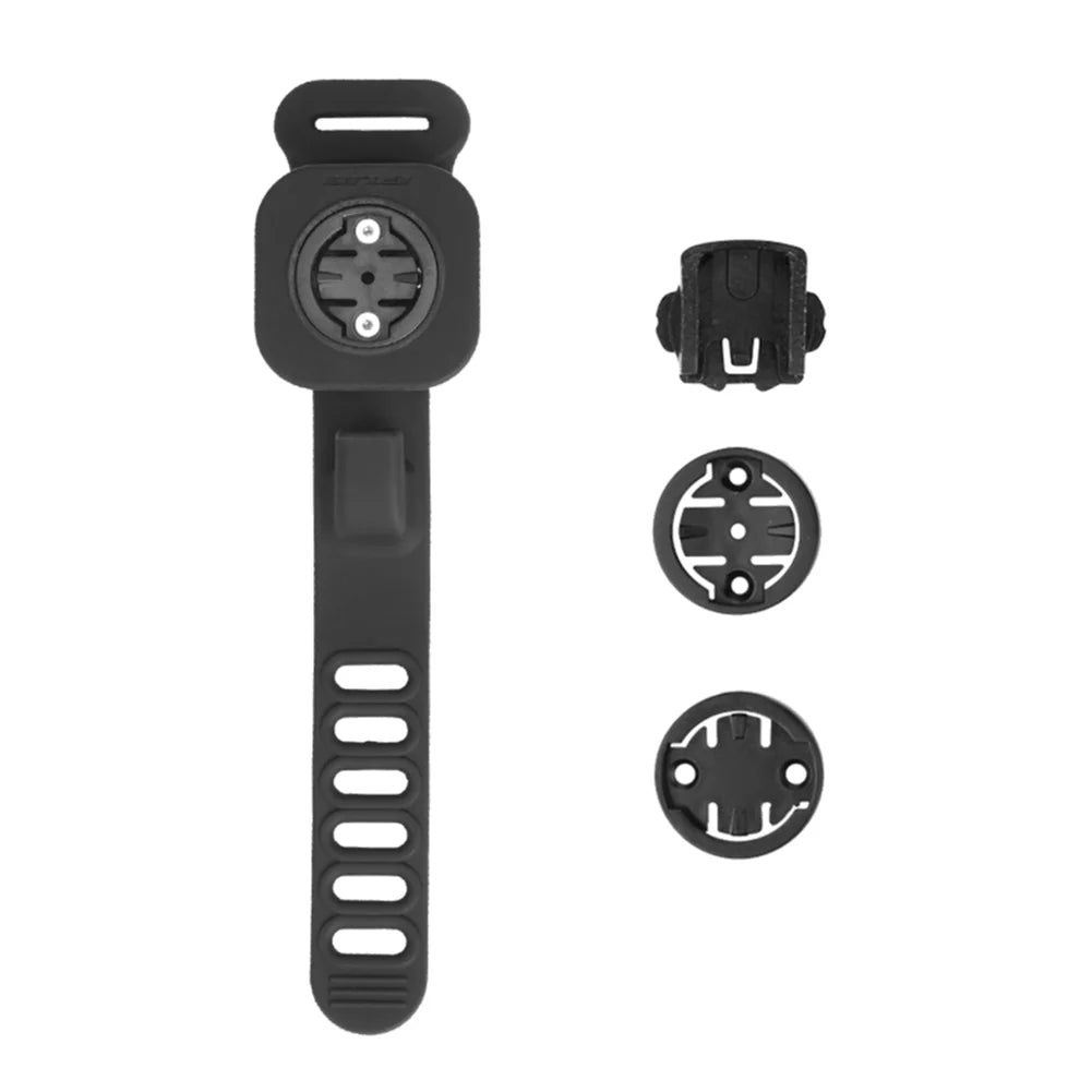 Silicone Bike Computer Mount - Non-Slip Handlebar Computer Holder Multi-Function Cycling Accessory