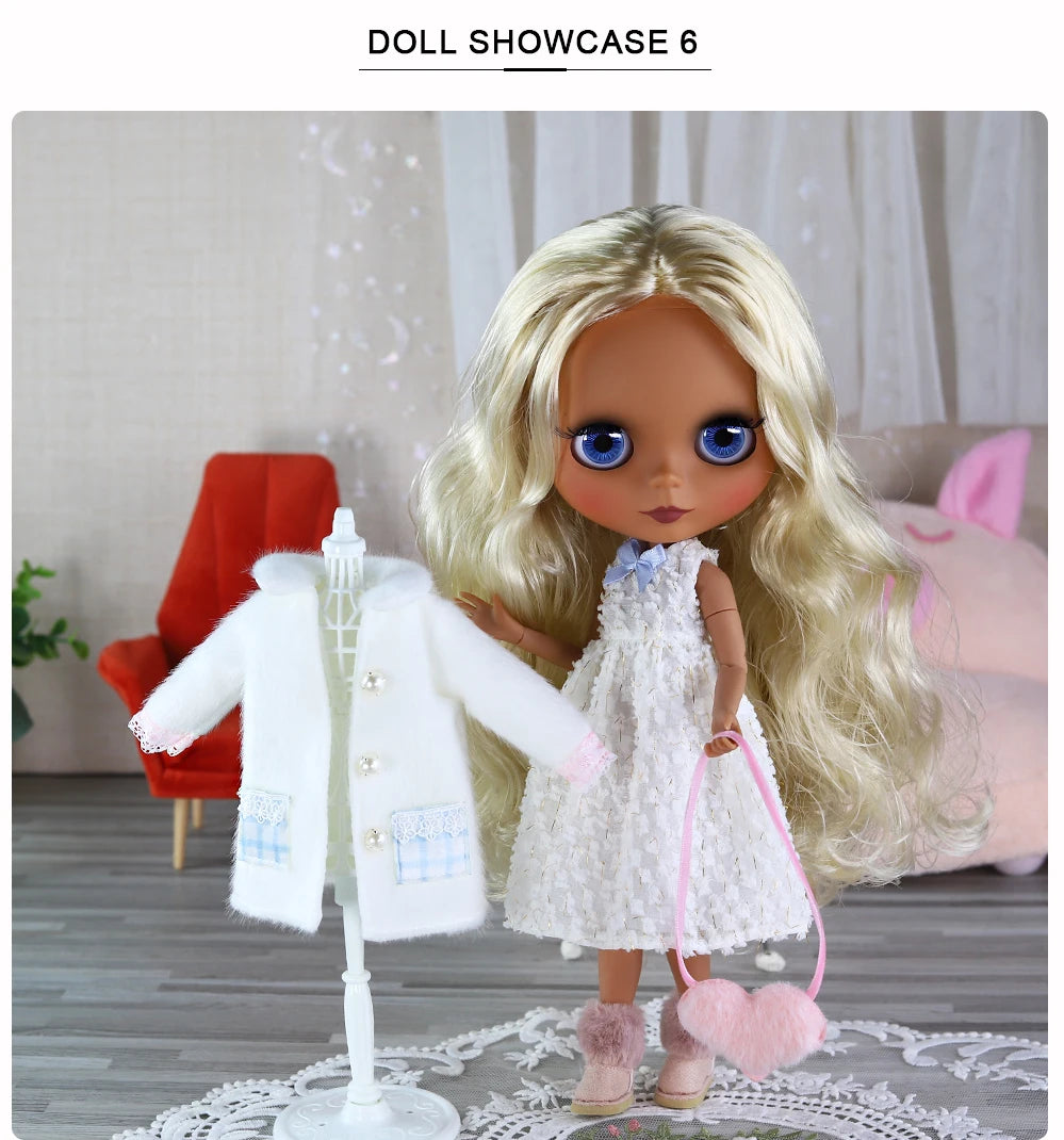 ICY DBS Blythe Doll 1/6 BJD – 30cm Joint Body Set with Random Eyes, Anime Girl Toy Gift